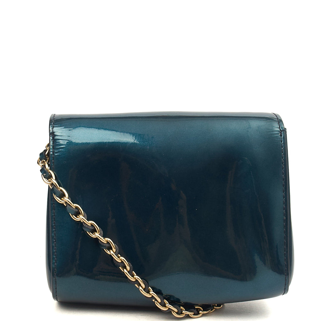 Mulberry Mini Bag Lily - Mini  in Blue, Patent Leather