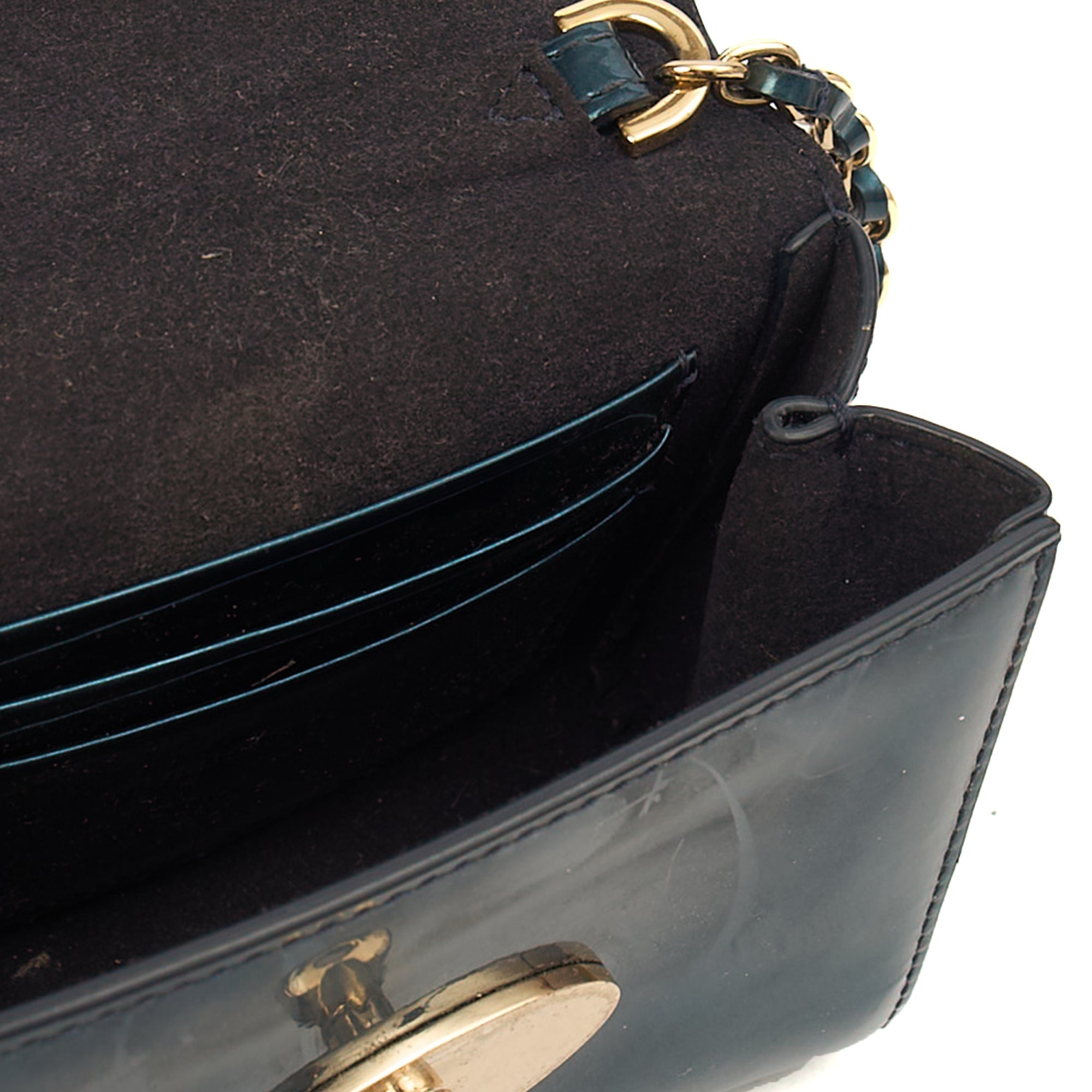 Mulberry Mini Bag Lily - Mini  in Blue, Patent Leather