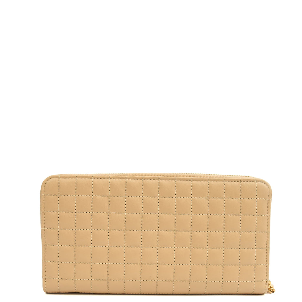 Celine Wallet in Cream, Leather