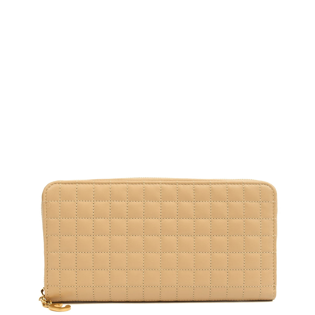 Celine Wallet in Cream, Leather