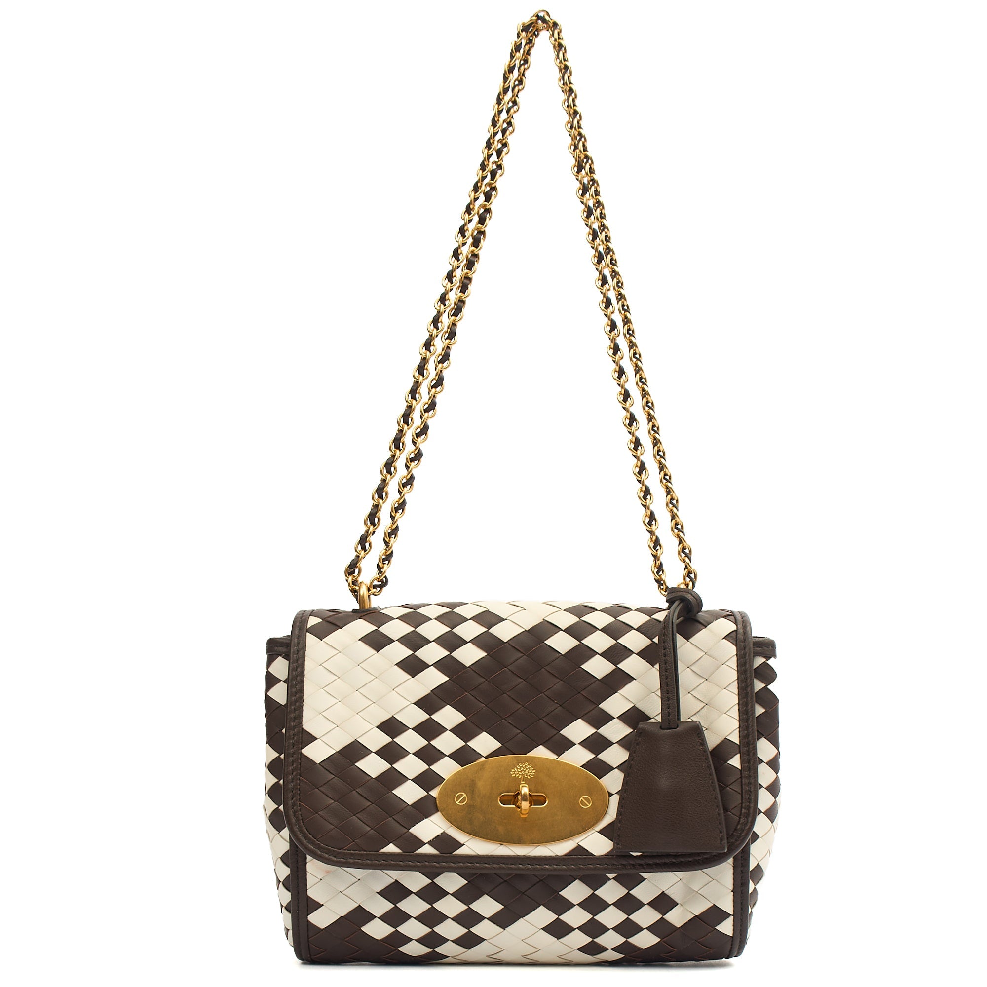 Mulberry Shoulder Bag Lily in Brown, Calfskin Leather