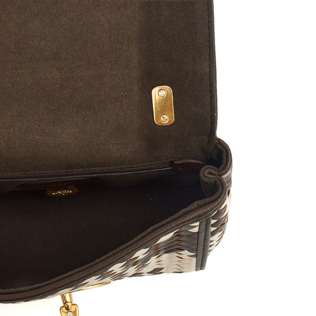 Mulberry Shoulder Bag Lily in Brown, Calfskin Leather