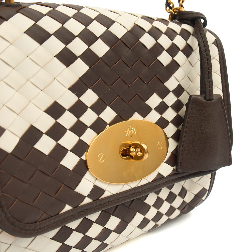 Mulberry Shoulder Bag Lily in Brown, Calfskin Leather
