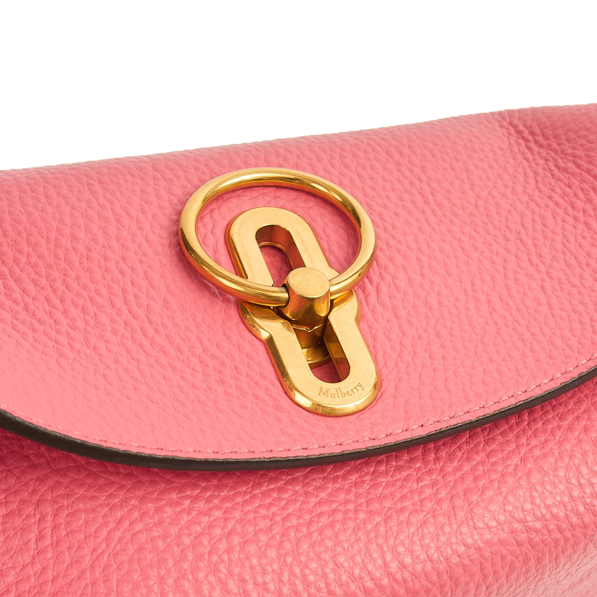 Mulberry Shoulder Bag Leighton - Small in Geranium Pink, Leather