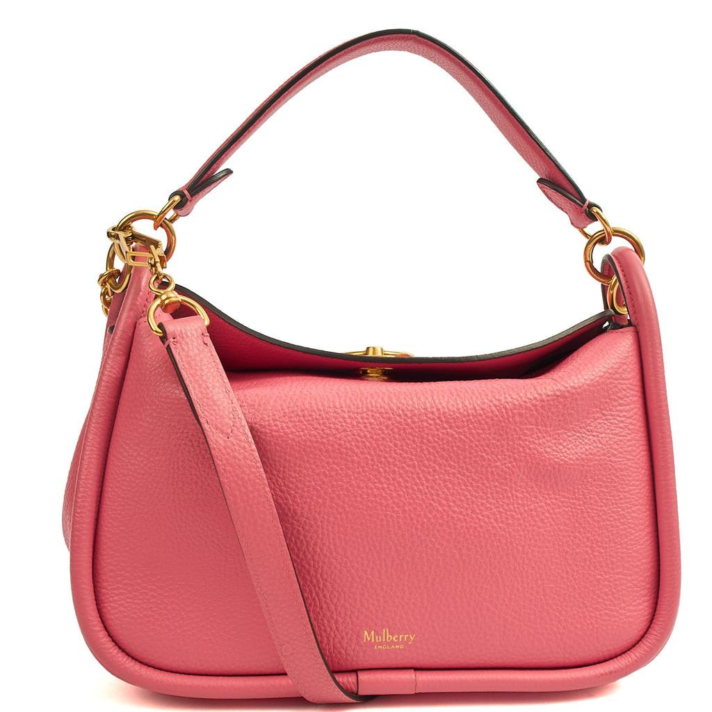 Mulberry Shoulder Bag Leighton - Small in Geranium Pink, Leather