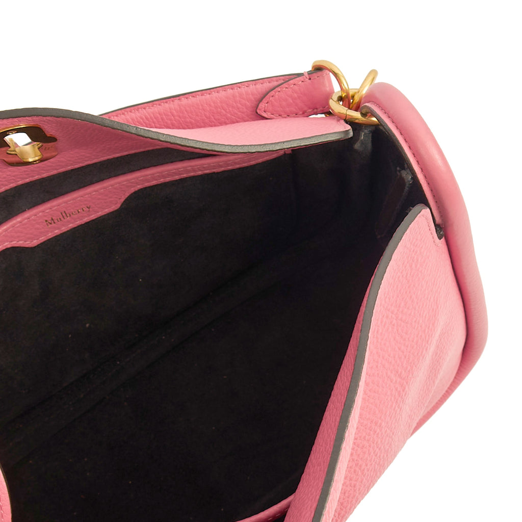 Mulberry Shoulder Bag Leighton - Small in Geranium Pink, Leather