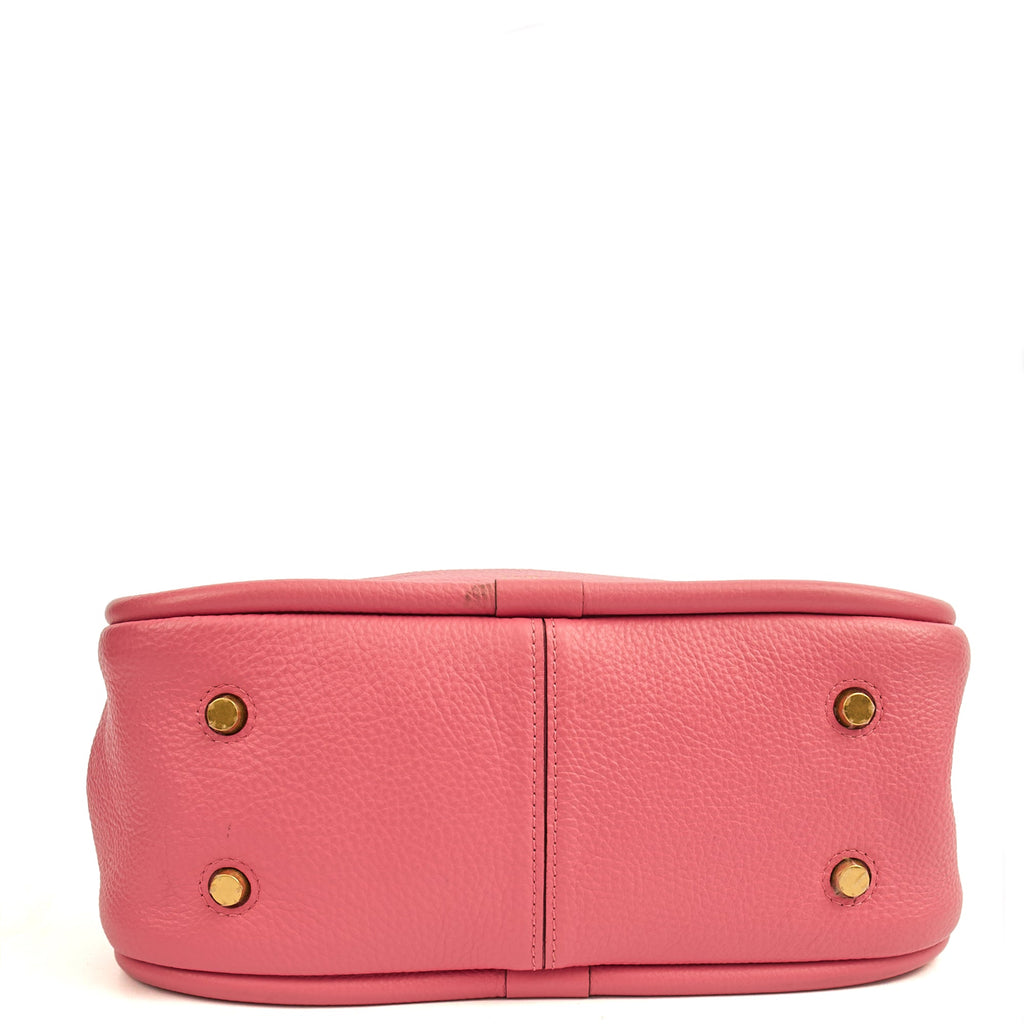 Mulberry Shoulder Bag Leighton - Small in Geranium Pink, Leather