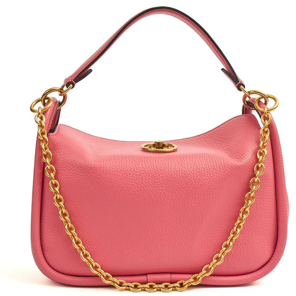 Mulberry Shoulder Bag Leighton - Small in Geranium Pink, Leather