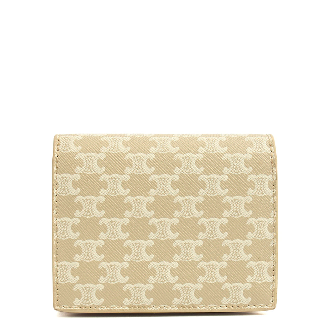 Celine Wallet in Brown, Box Calfskin