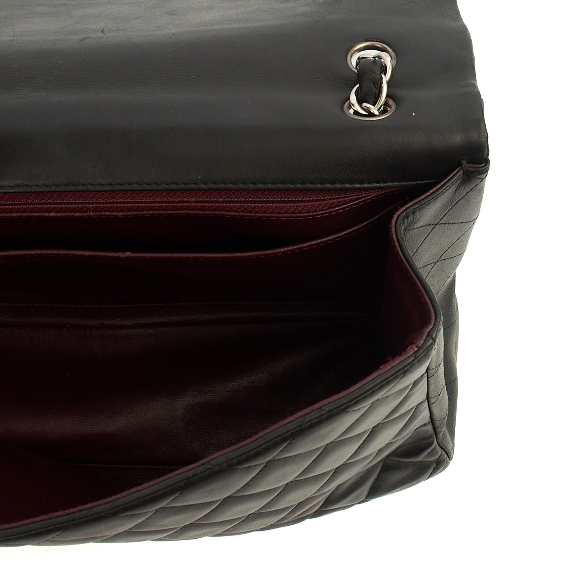 Chanel Shoulder Bag Classic Single Flap - Maxi in Black, Lambskin Leather