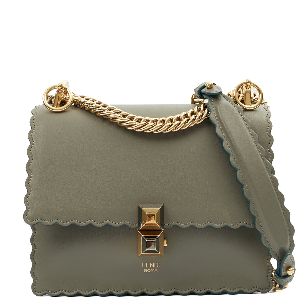 Fendi Cross Body Kan I - Small in Blue, Leather