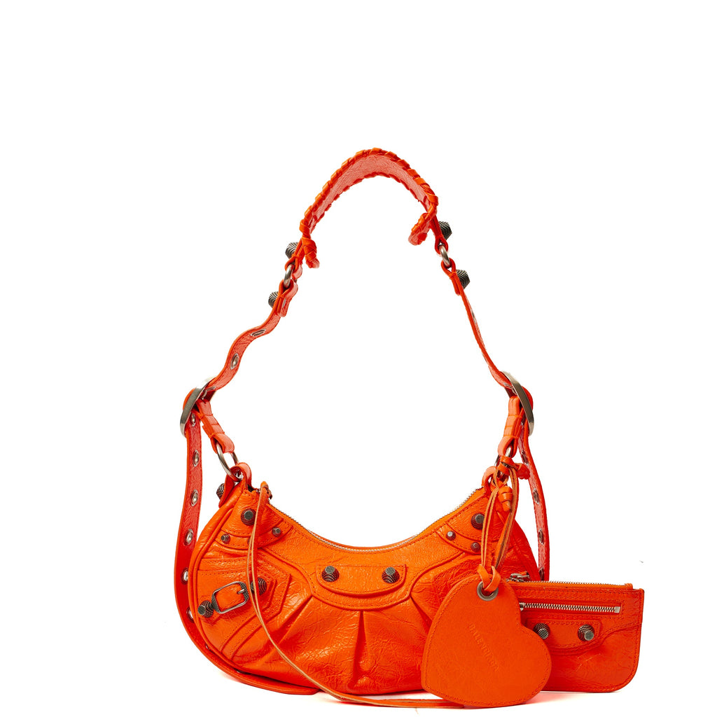 Balenciaga Shoulder Bag Le Cagole S in Orange, Leather