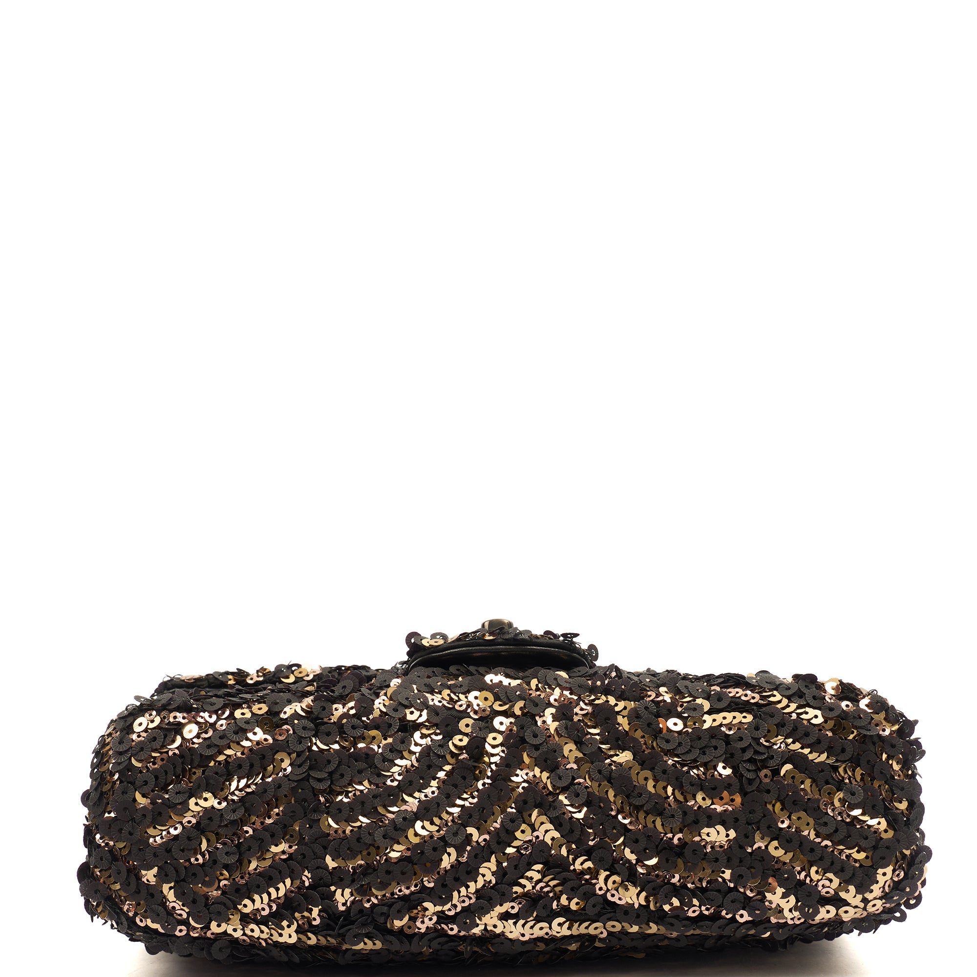 Chanel Shoulder Bag Flap Bag in Black, Sequin