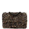 Chanel Shoulder Bag Flap Bag in Black, Sequin
