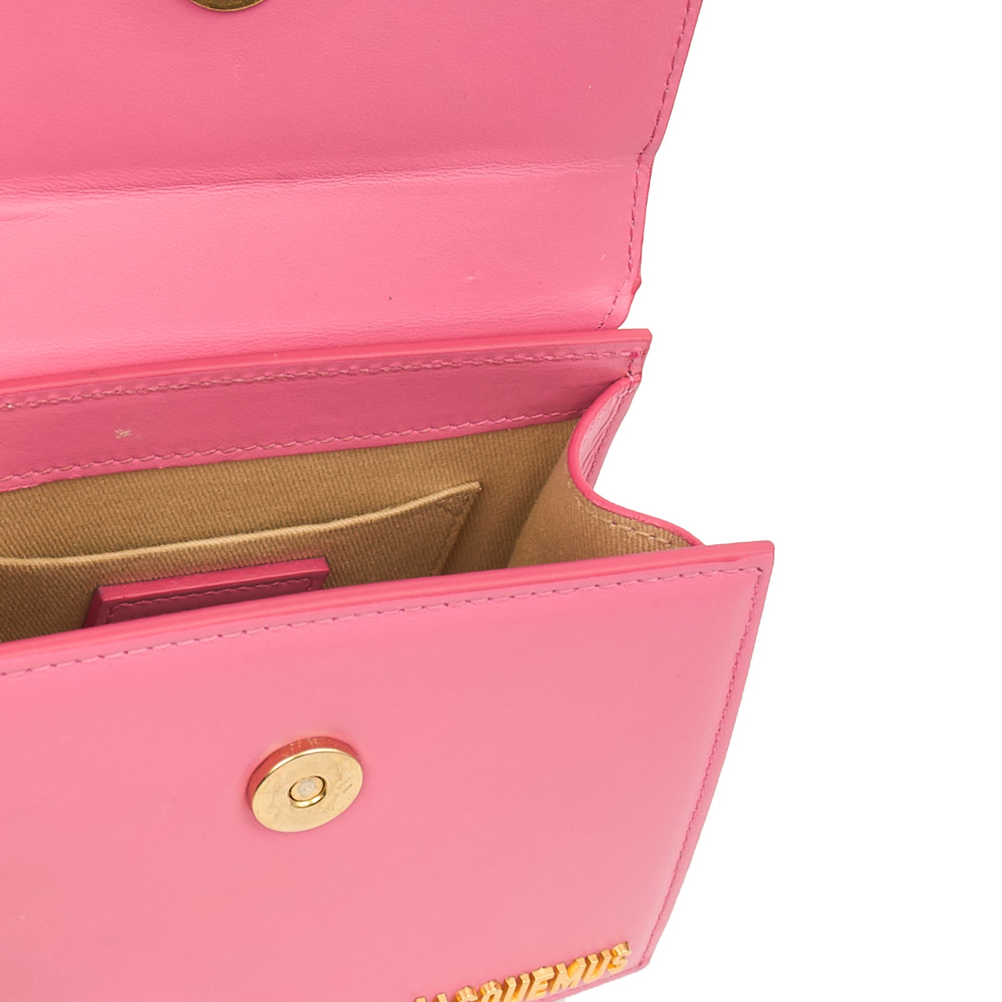 Jacquemus Top Handle Le Chiquito in Pink, Leather