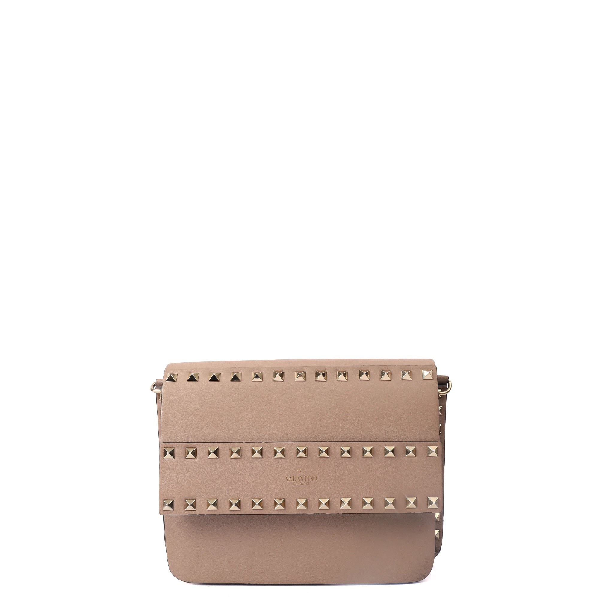Valentino Cross Body Rockstud Camera Bag in Pink, Leather