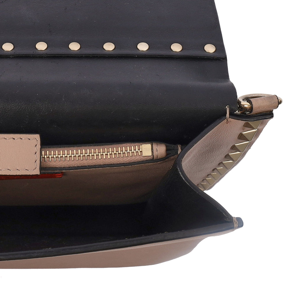Valentino Cross Body Rockstud Camera Bag in Pink, Leather
