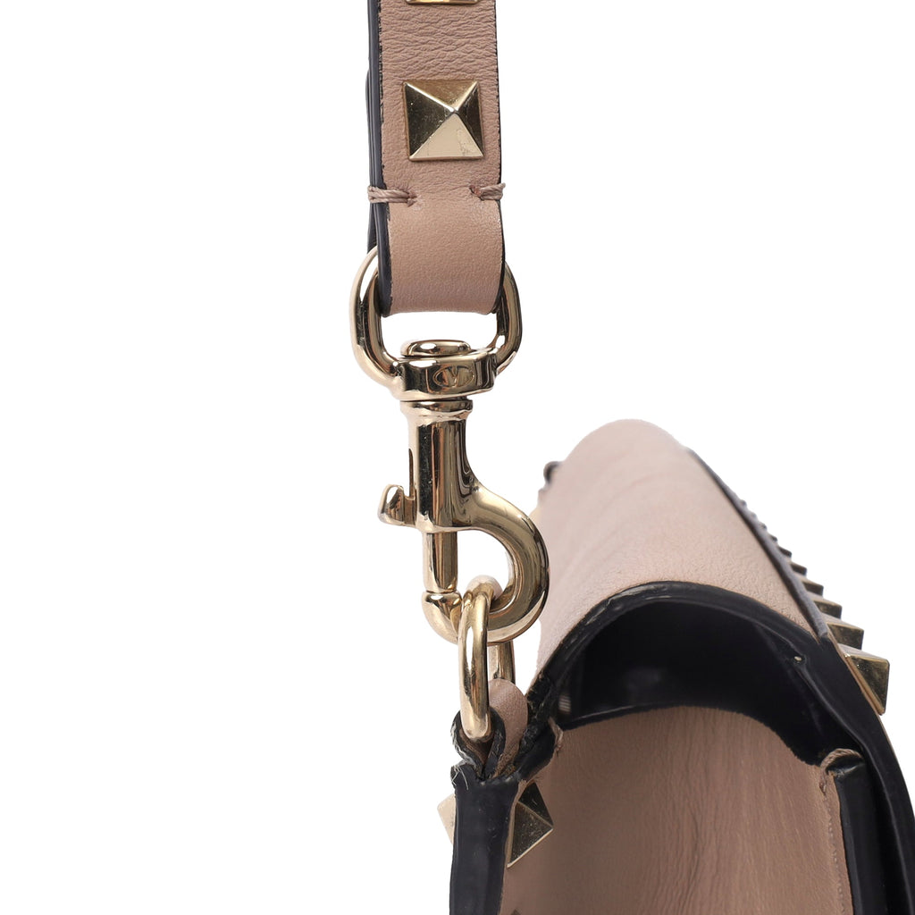 Valentino Cross Body Rockstud Camera Bag in Pink, Leather