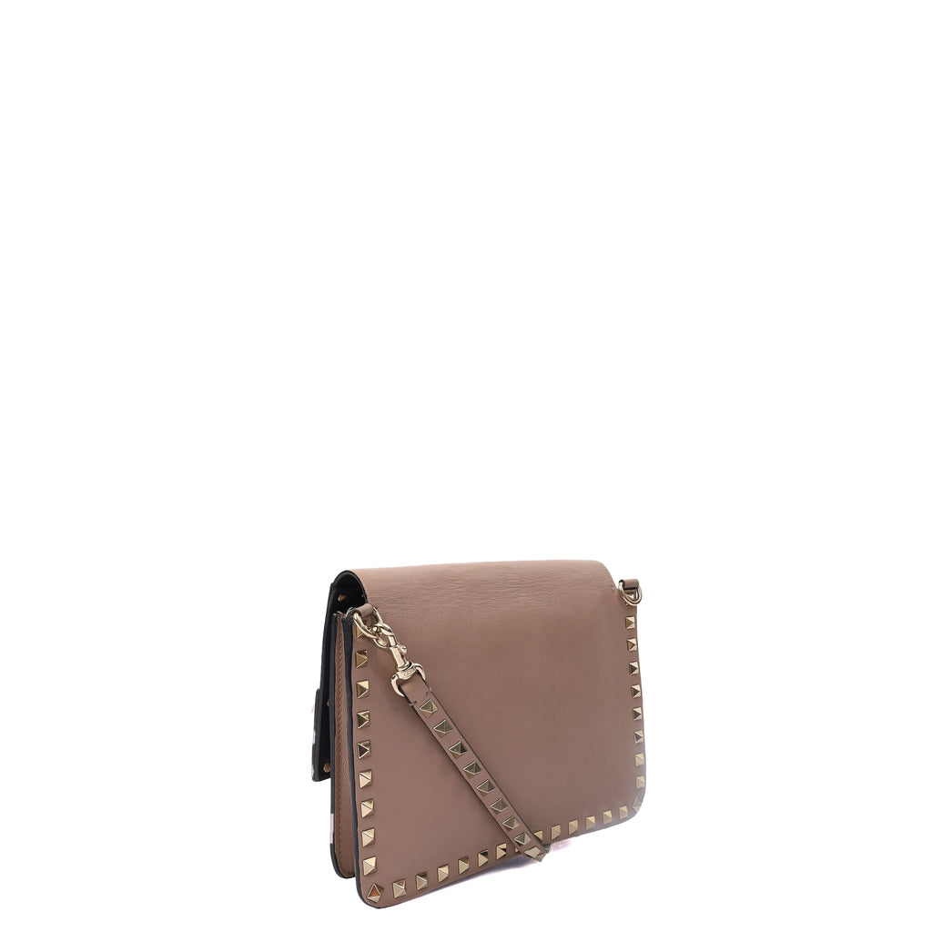 Valentino Cross Body Rockstud Camera Bag in Pink, Leather