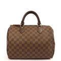 Louis Vuitton Top Handle Speedy 30 in Damier Ebene, Canvas
