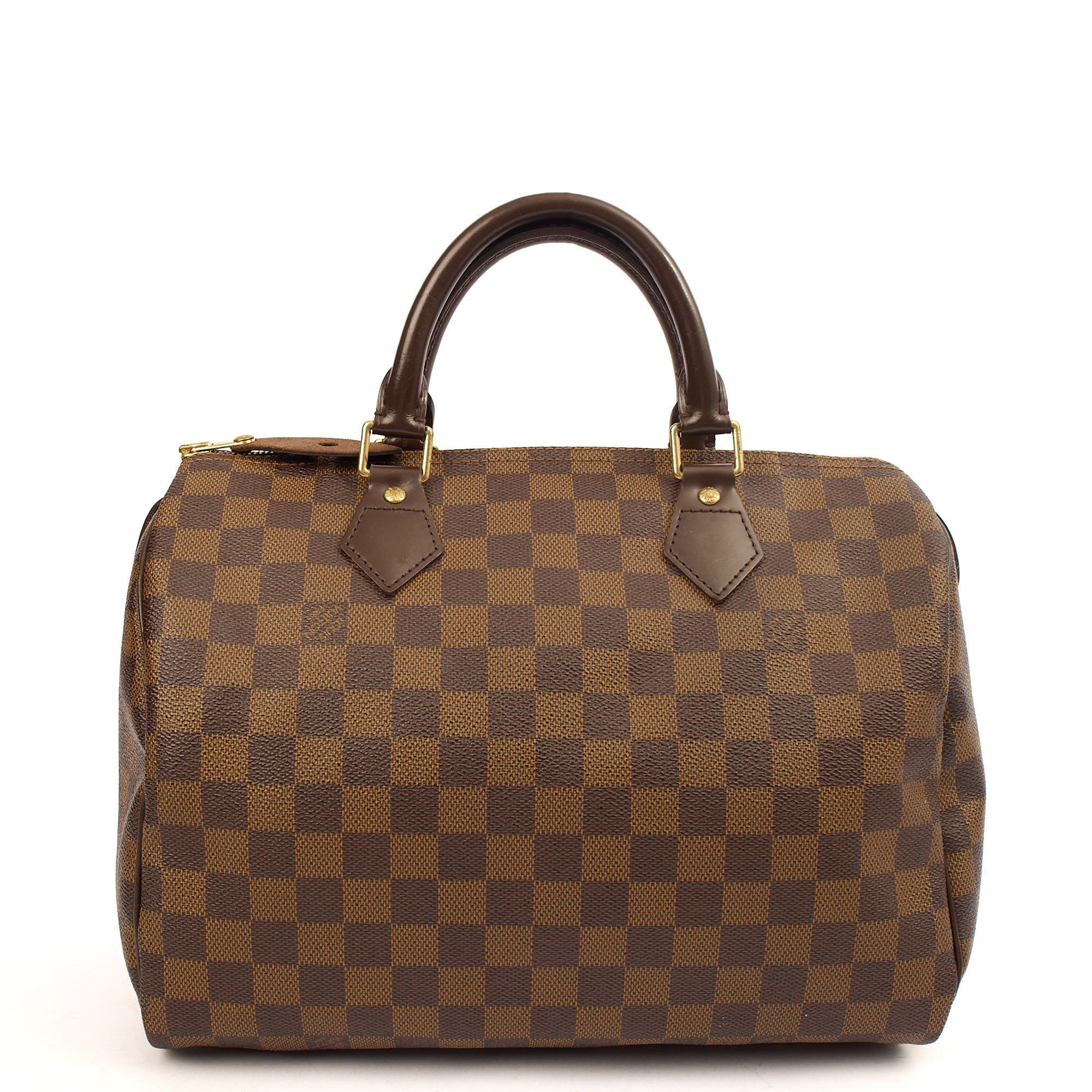 Louis Vuitton Top Handle Speedy 30 in Damier Ebene, Canvas