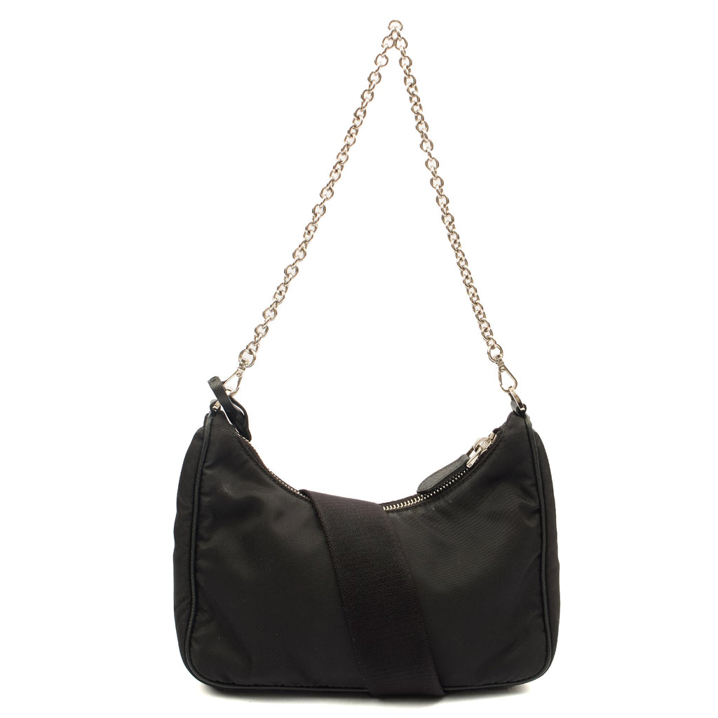 Prada Cross Body Re-Edition 2000 Shoulder Bag in Black, Nylon