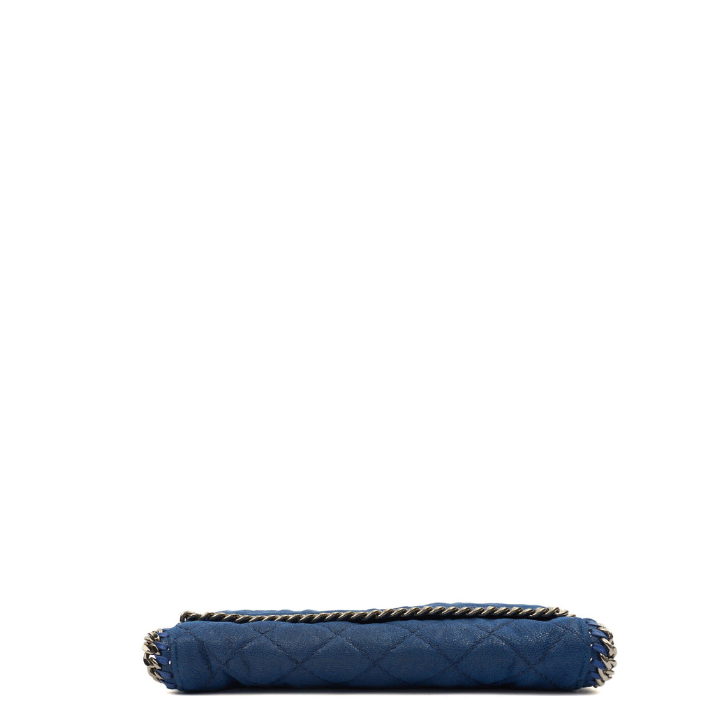 Stella McCartney Cross Body Falabella Fold Over Tote in Blue, Fabric