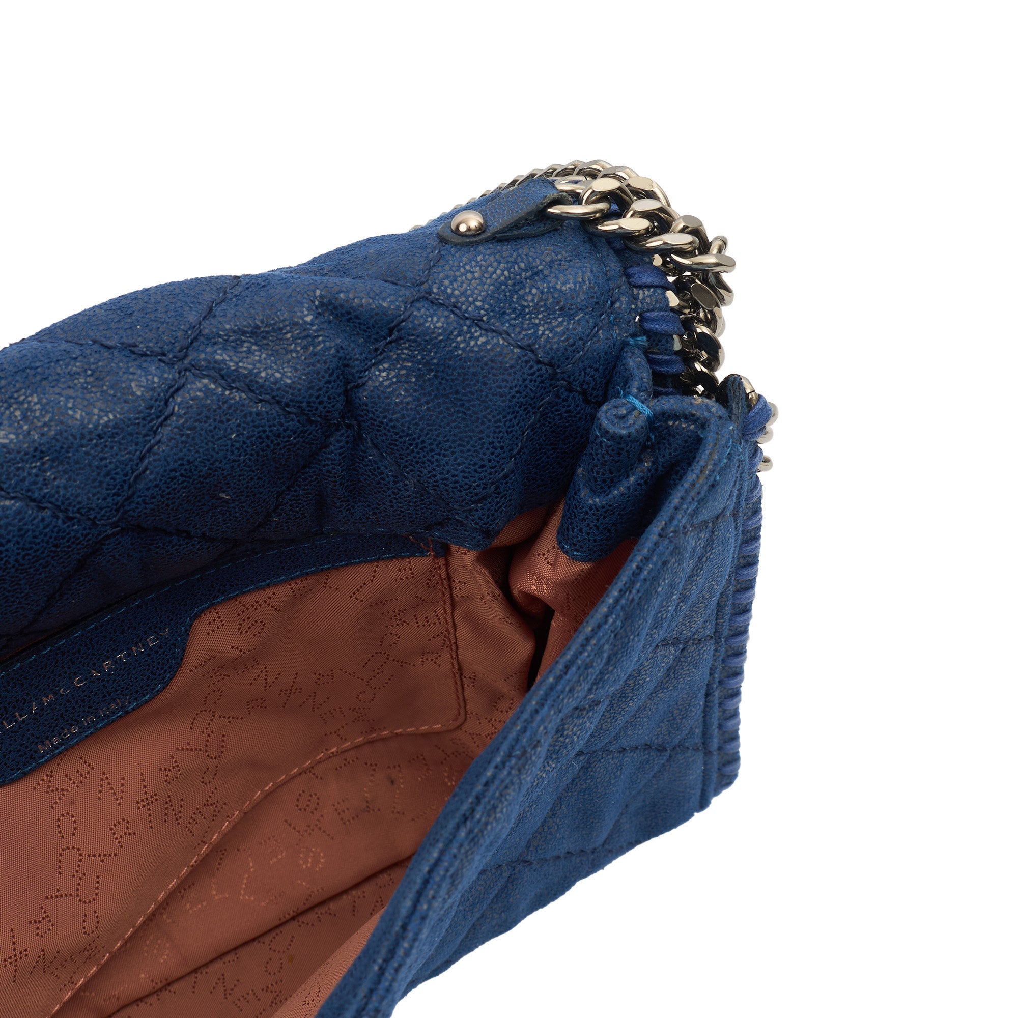 Stella McCartney Cross Body Falabella Fold Over Tote in Blue, Fabric
