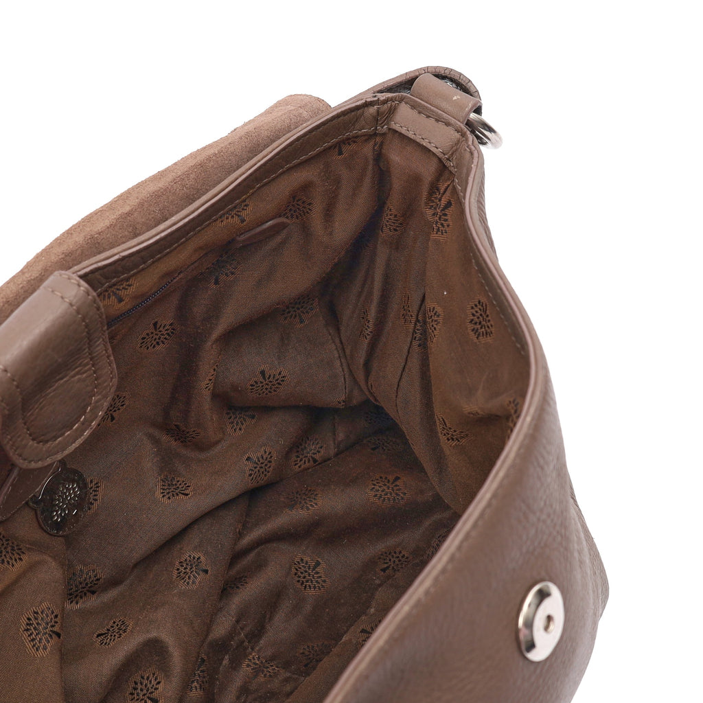 Mulberry Cross Body Daria Satchel in Clay, Calfskin Leather