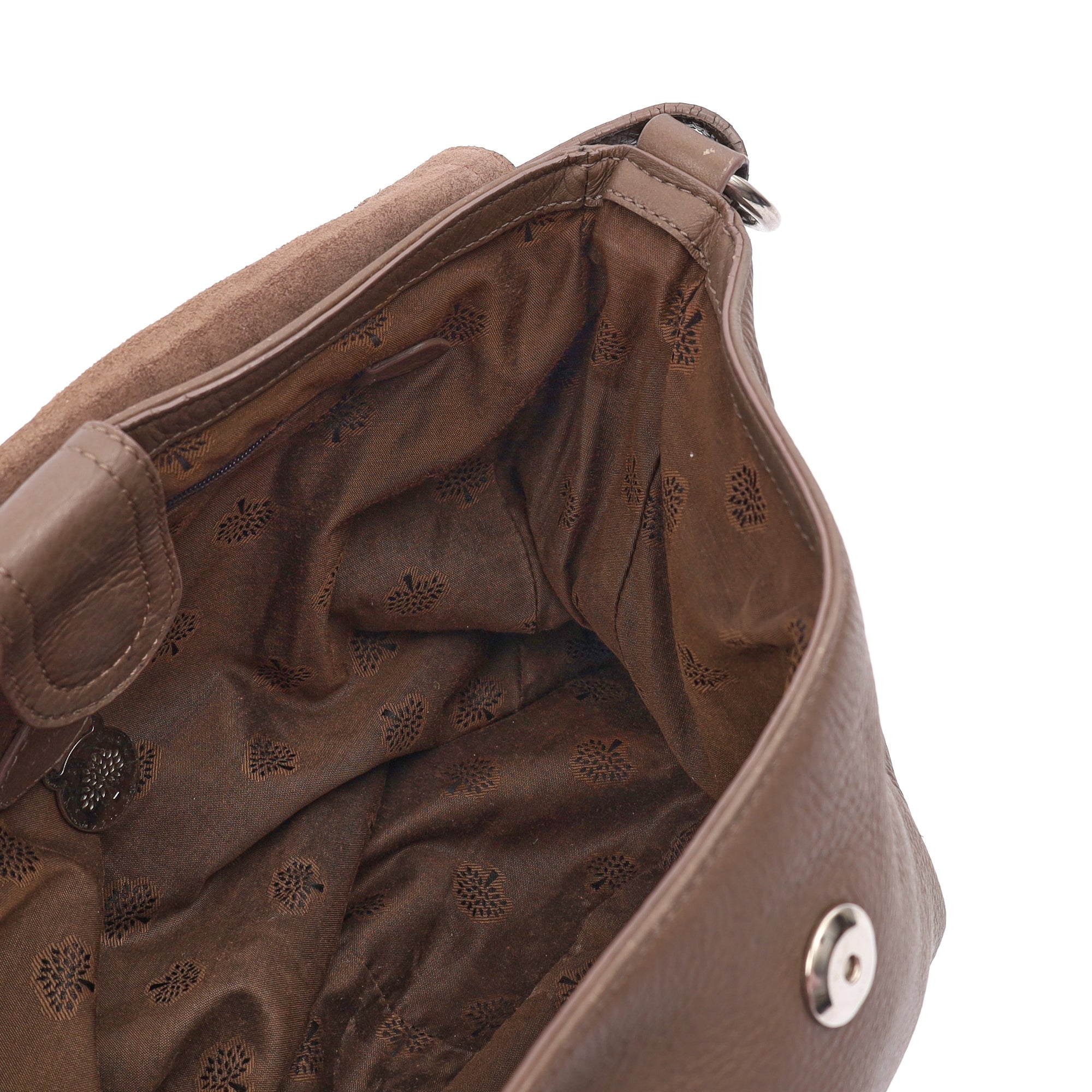 Mulberry Cross Body Daria Satchel in Clay, Calfskin Leather