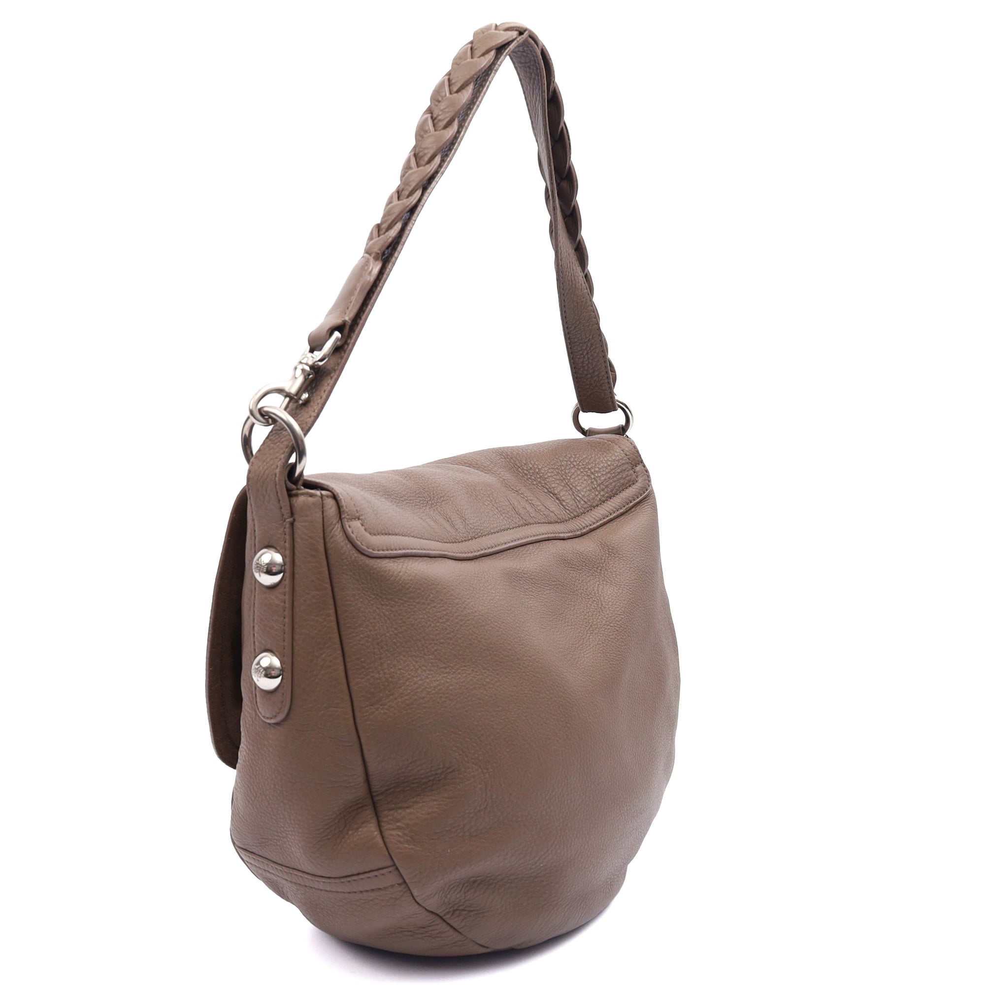 Mulberry Cross Body Daria Satchel in Clay, Calfskin Leather