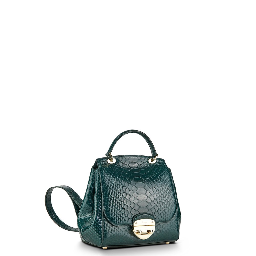 Asprey Backpack Tote in Green, Exotic