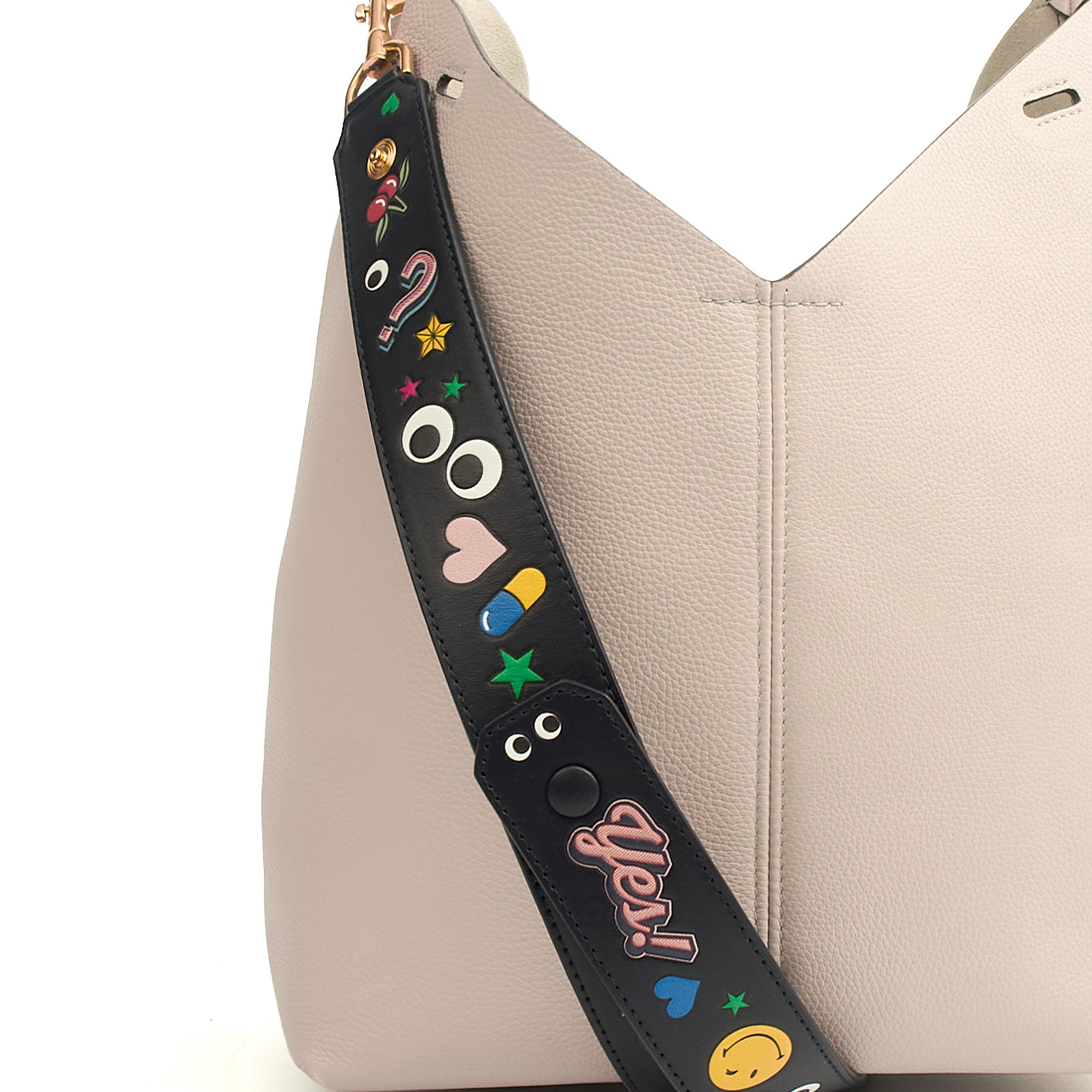 Anya Hindmarch Shoulder Bag Build a Bag - Small in Grey, Pony Skin