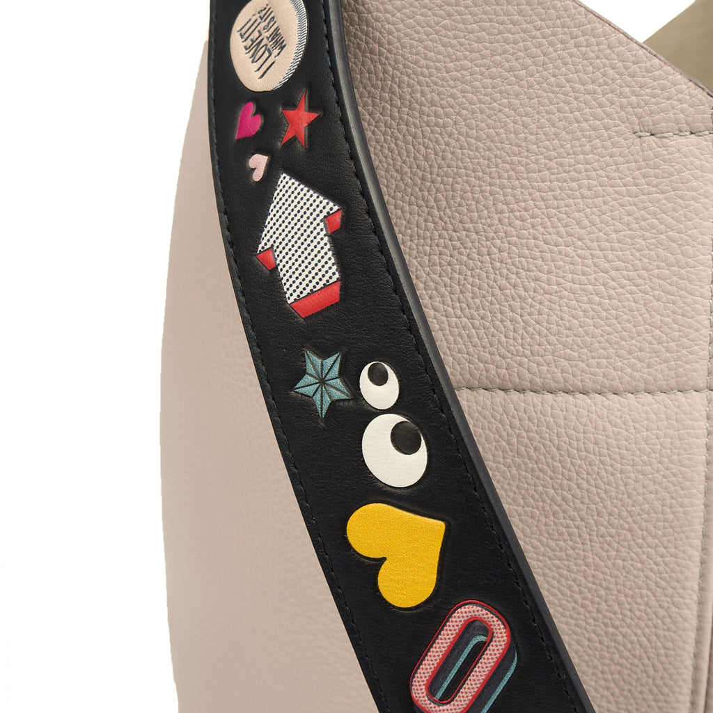 Anya Hindmarch Shoulder Bag Build a Bag - Small in Grey, Pony Skin
