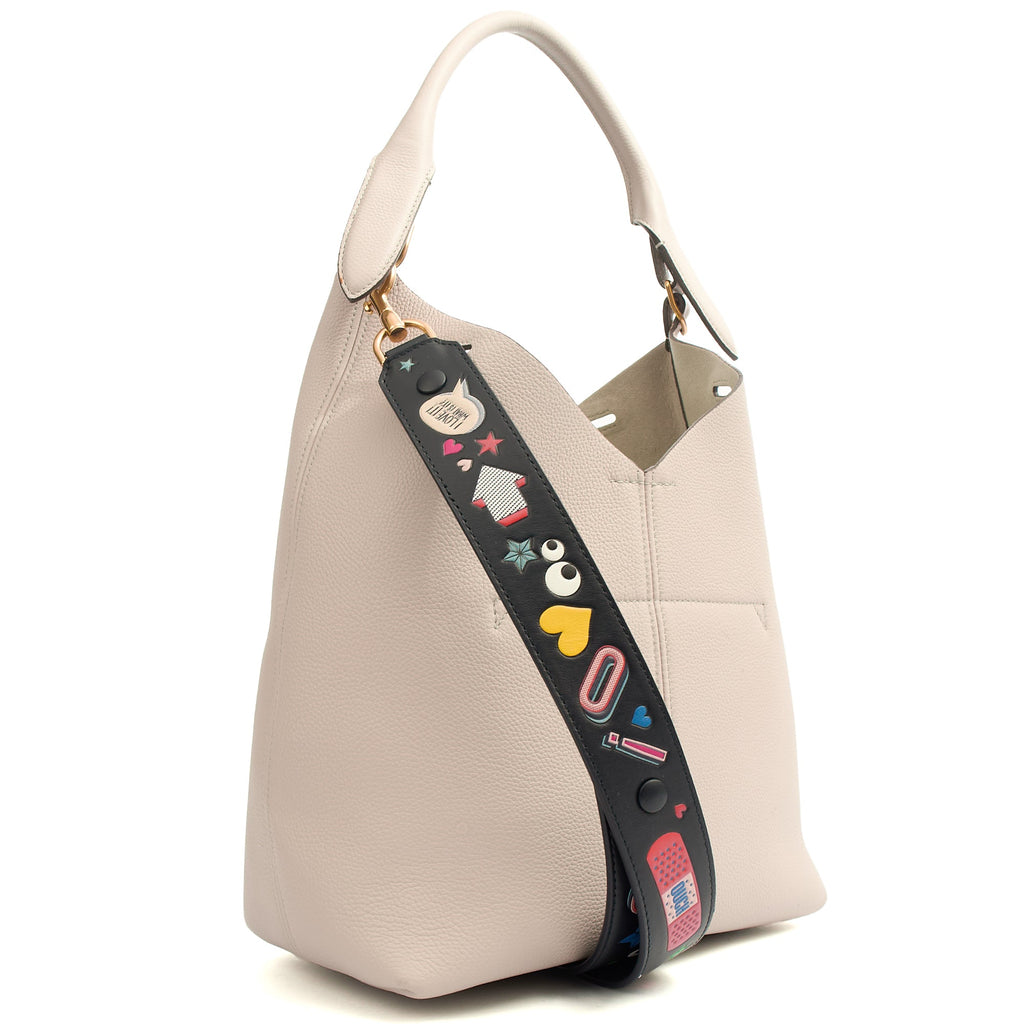 Anya Hindmarch Shoulder Bag Build a Bag - Small in Grey, Pony Skin