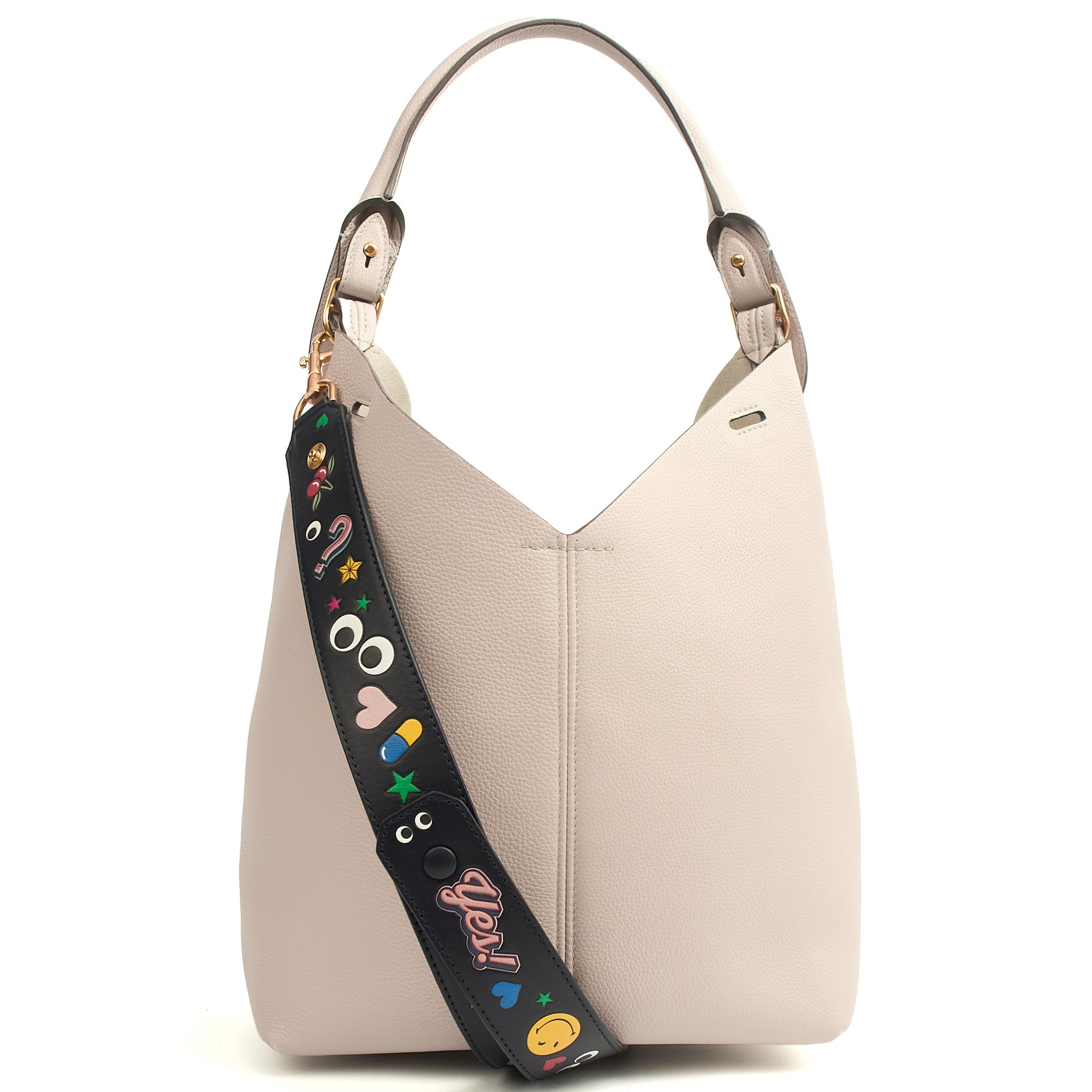 Anya Hindmarch Shoulder Bag Build a Bag - Small in Grey, Pony Skin