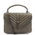 Saint Laurent Cross Body Envelope - Medium in Grey, Leather