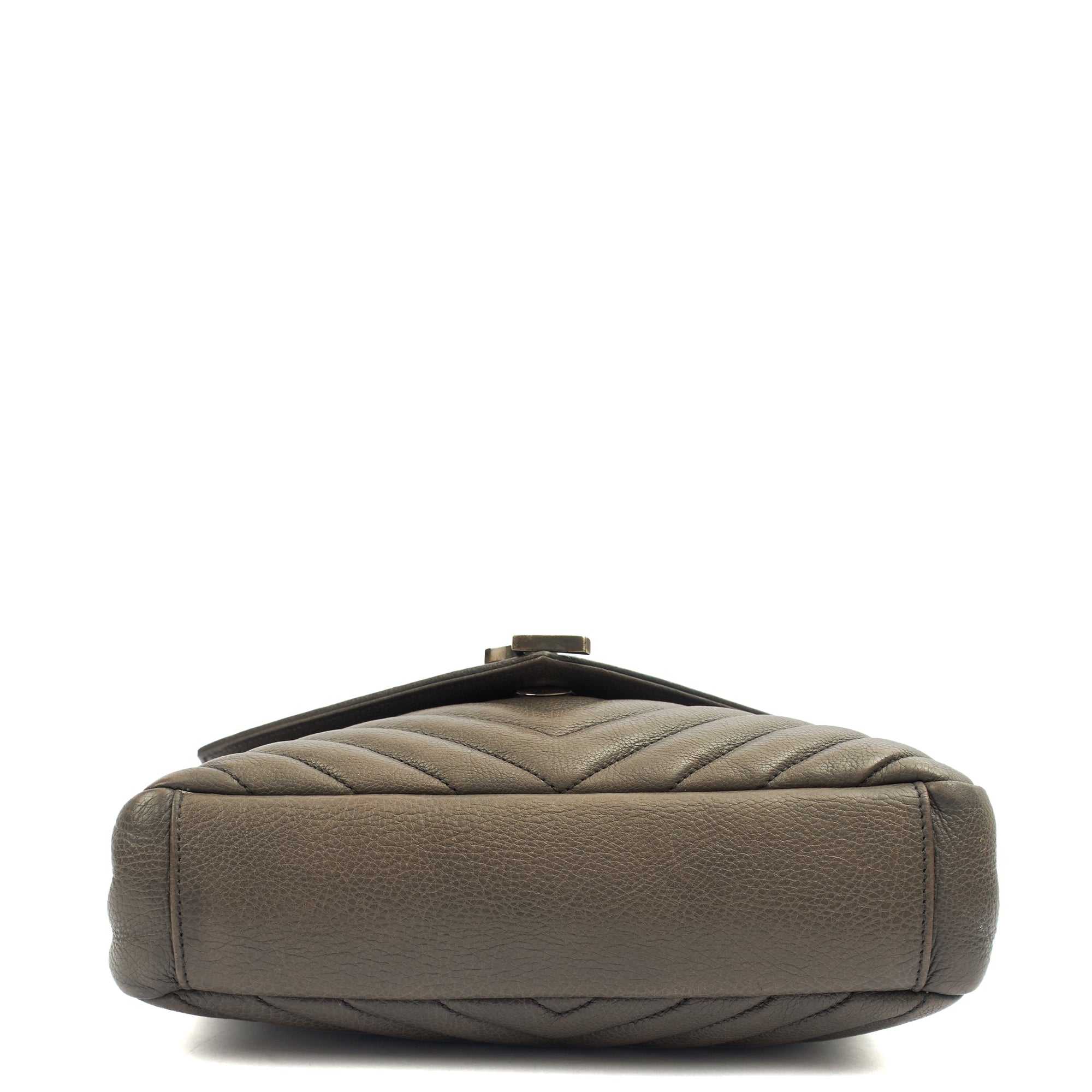 Saint Laurent Cross Body Envelope - Medium in Grey, Leather