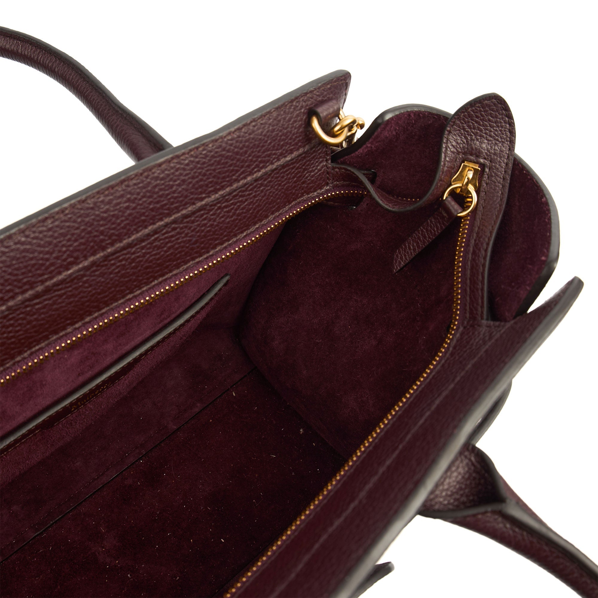 Mulberry Top Handle Zipped Bayswater in Oxblood, Calfskin Leather