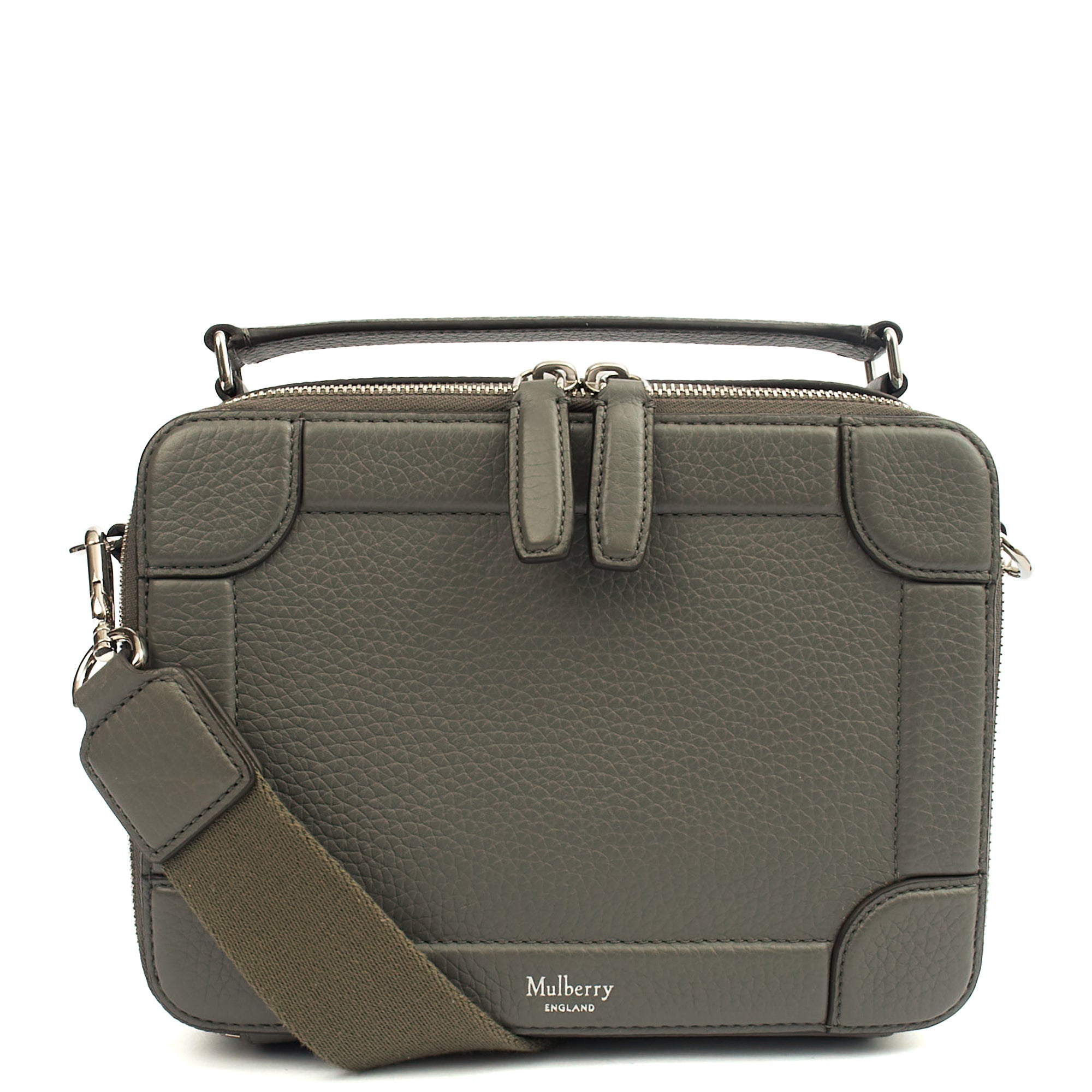 Mulberry Cross Body Belgrave - Crossbody Messenger in Charcoal Grey, Leather