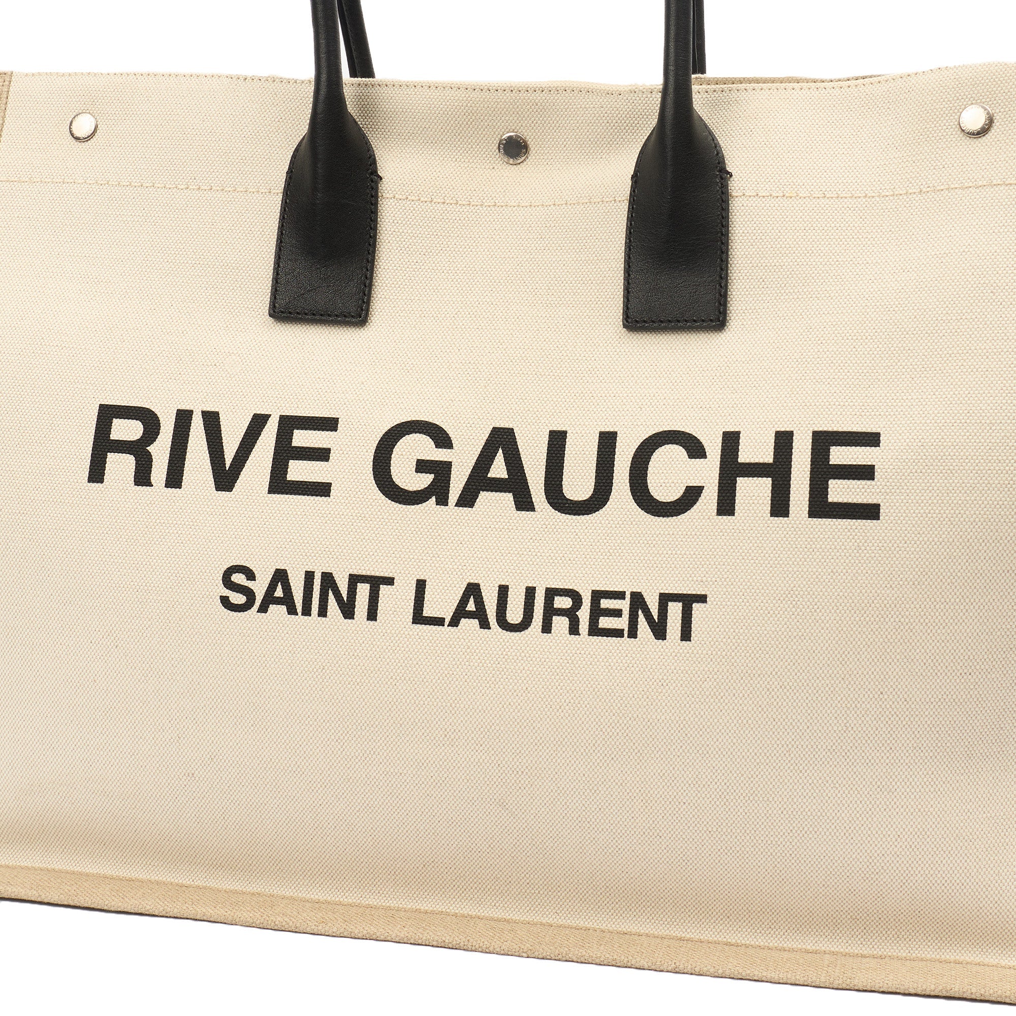Saint Laurent Tote Rive Gauche Tote in Neutral, Fabric