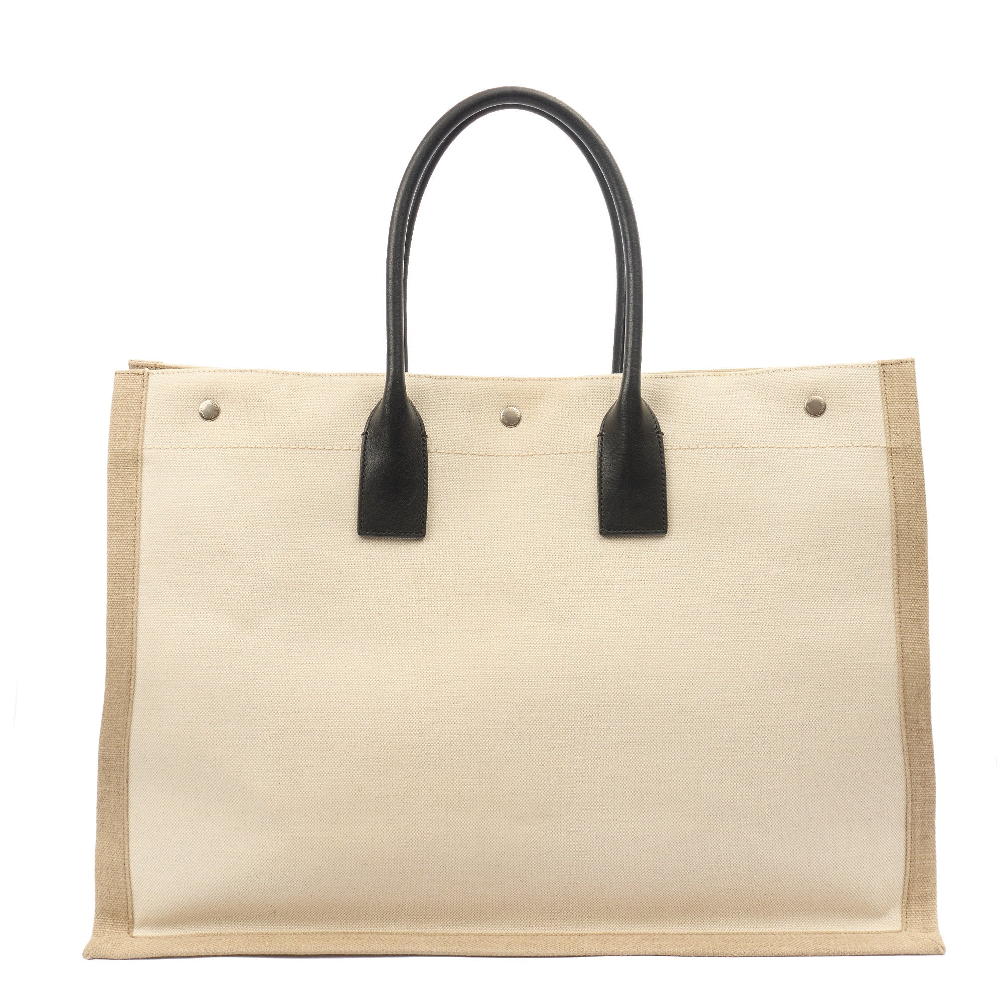 Saint Laurent Tote Rive Gauche Tote in Neutral, Fabric