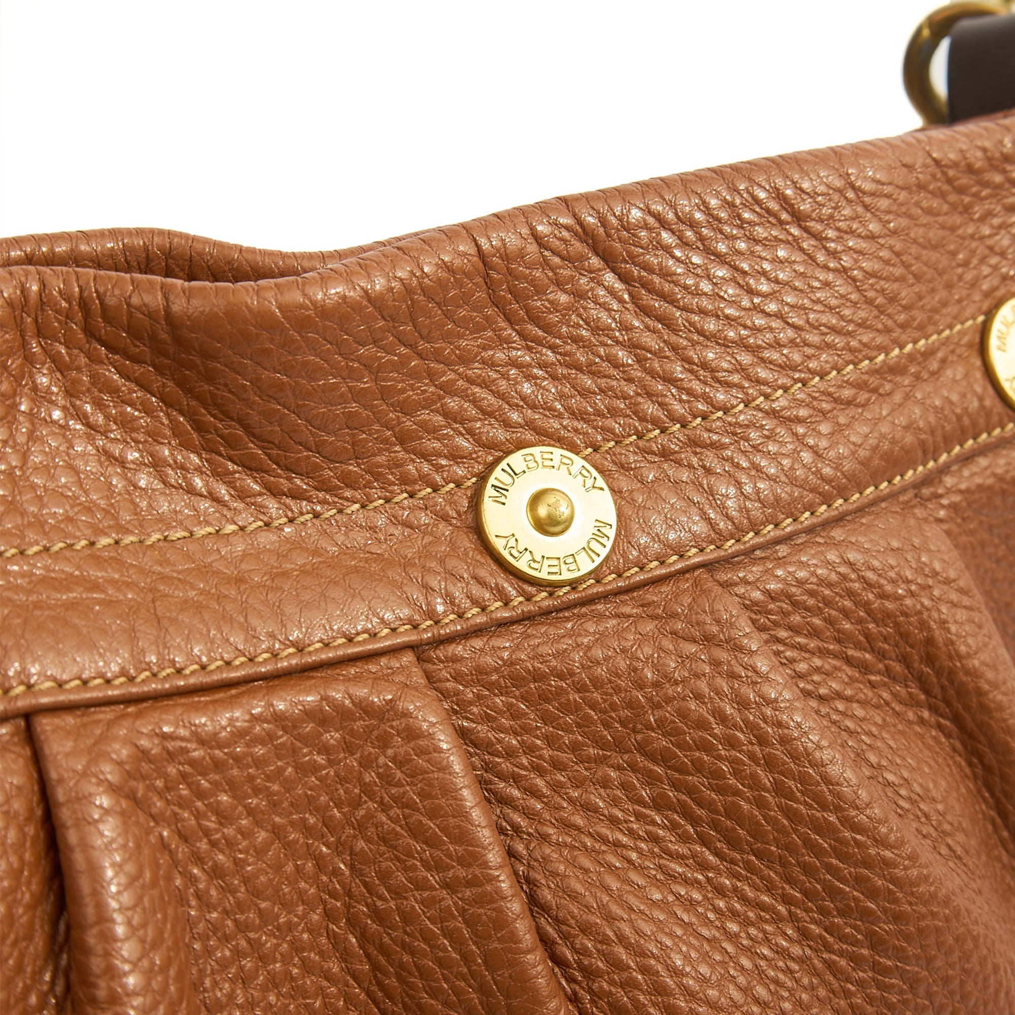Mulberry Tote Mitzy Tote in Oak, Calfskin Leather