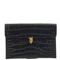 Alexander McQueen Clutch Box Clutch Skull in Black, Leather