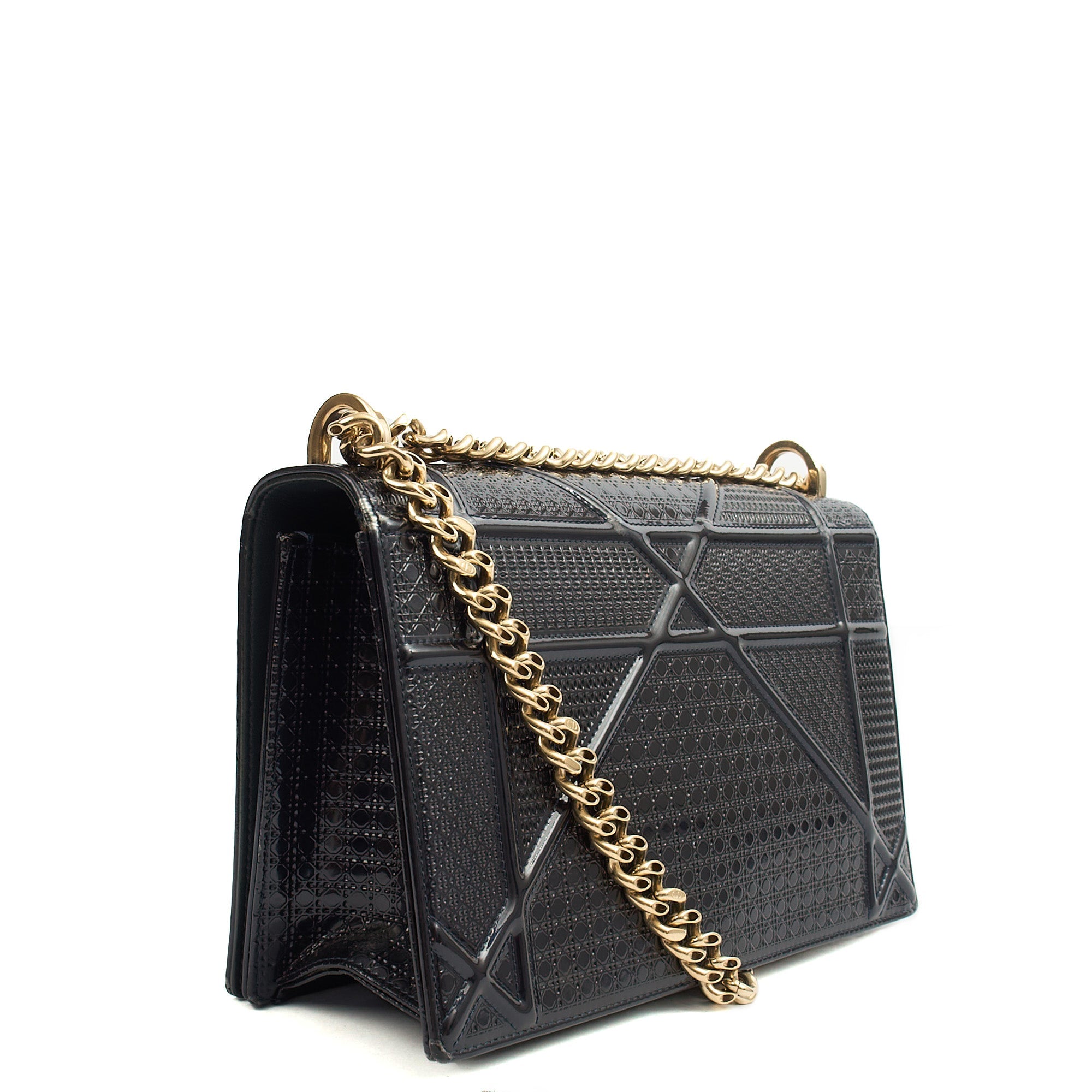 Christian Dior Shoulder Bag Diorama - Small in Blue, Leather