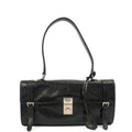 Prada Top Handle Saffiano Soft in Black, Patent Leather