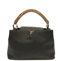 Louis Vuitton Tote Capucines MM in Black, Leather
