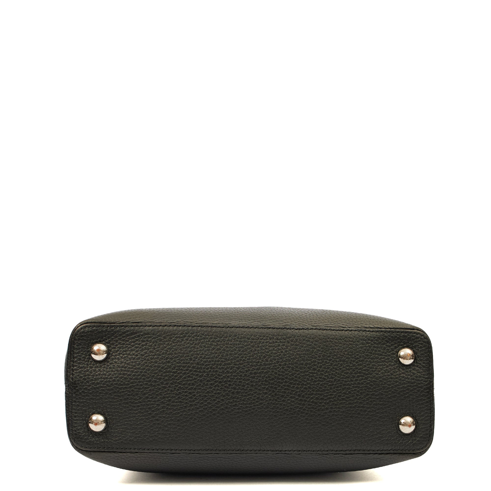 Louis Vuitton Tote Capucines MM in Black, Leather