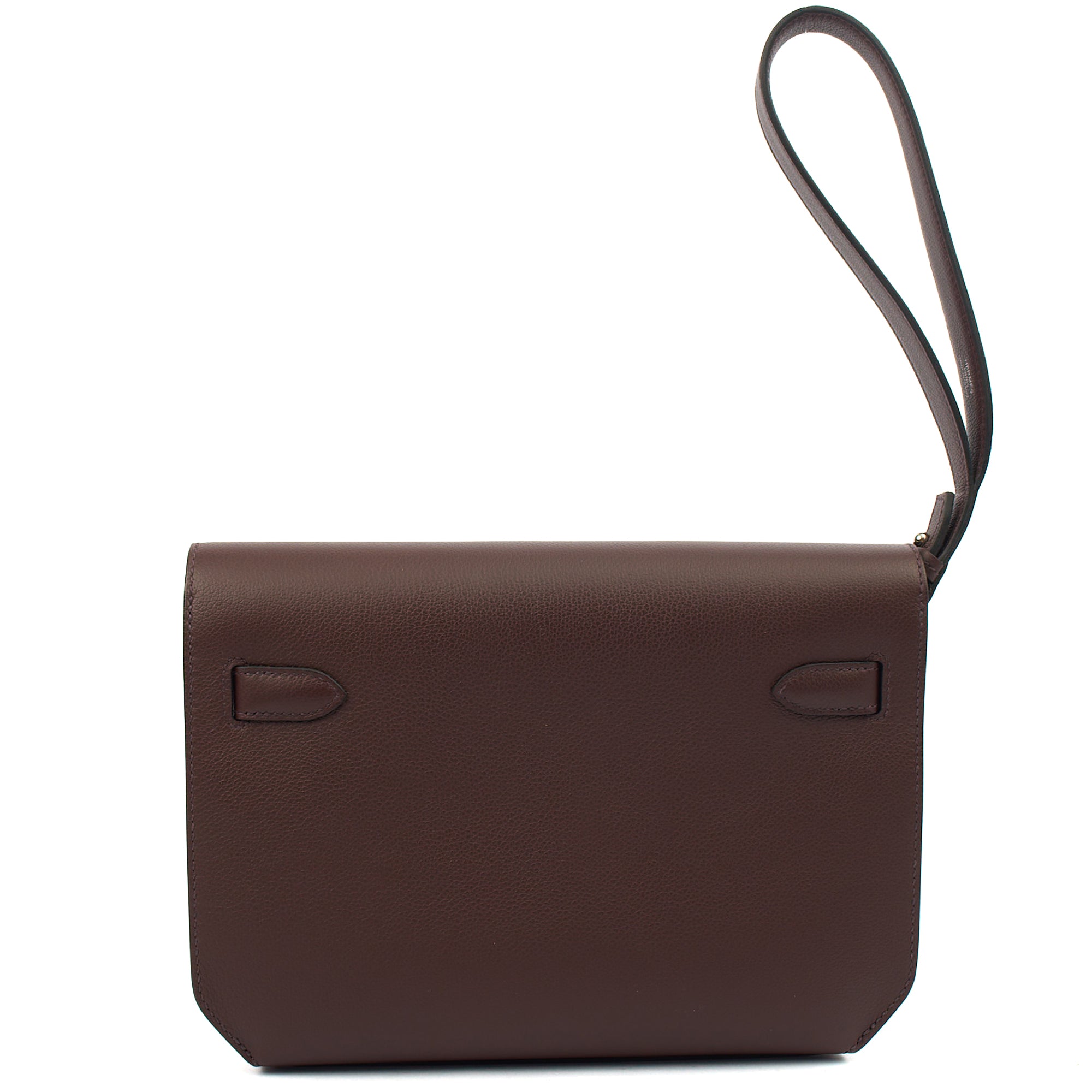 Hermes Clutch Kelly Depeches 25 in Rouge Sellier, Evercolour