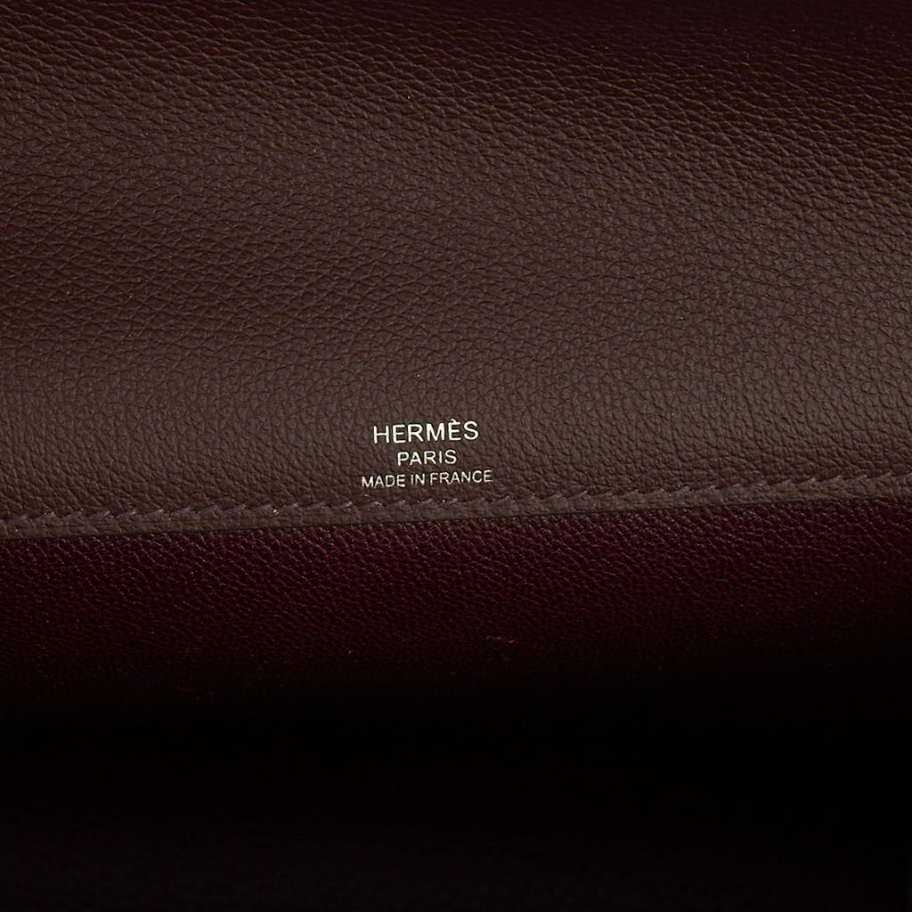 Hermes Clutch Kelly Depeches 25 in Rouge Sellier, Evercolour